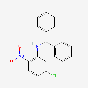 molecular formula C19H15ClN2O2 B4885482 5-chloro-N-(diphenylmethyl)-2-nitroaniline 