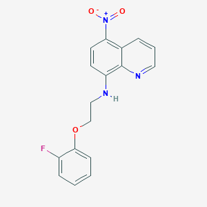 molecular formula C17H14FN3O3 B4885571 N-[2-(2-fluorophenoxy)ethyl]-5-nitroquinolin-8-amine 