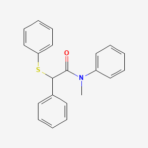 molecular formula C21H19NOS B4885594 N-methyl-N,2-diphenyl-2-(phenylsulfanyl)acetamide 