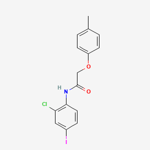molecular formula C15H13ClINO2 B4885656 N-(2-chloro-4-iodophenyl)-2-(4-methylphenoxy)acetamide 