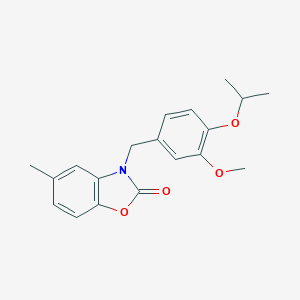 B488570 3-(4-Isopropoxy-3-methoxy-benzyl)-5-methyl-3H-benzooxazol-2-one CAS No. 724437-51-8