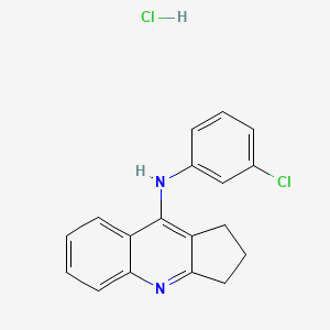 molecular formula C18H16Cl2N2 B4885714 N-(3-chlorophenyl)-2,3-dihydro-1H-cyclopenta[b]quinolin-9-amine;hydrochloride 