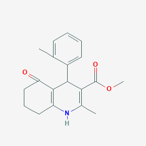 molecular formula C19H21NO3 B4885775 Methyl 2-methyl-4-(2-methylphenyl)-5-oxo-1,4,5,6,7,8-hexahydroquinoline-3-carboxylate 