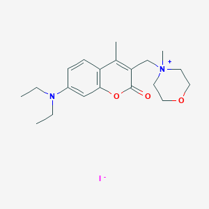 molecular formula C20H29IN2O3 B4886003 7-(Diethylamino)-4-methyl-3-[(4-methylmorpholin-4-ium-4-yl)methyl]chromen-2-one;iodide 