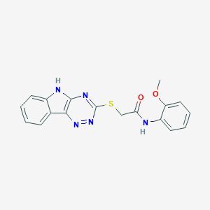 N-(2-Methoxy-phenyl)-2-(9H-1,3,4,9-tetraaza-fluoren-2-ylsulfanyl)-acetamide