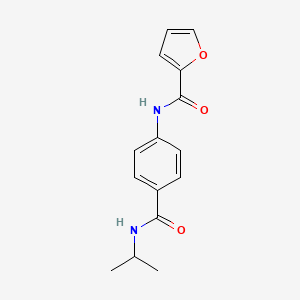 molecular formula C15H16N2O3 B4886167 N-{4-[(PROPAN-2-YL)CARBAMOYL]PHENYL}FURAN-2-CARBOXAMIDE 