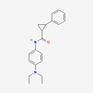 molecular formula C20H24N2O B4886410 N-[4-(diethylamino)phenyl]-2-phenylcyclopropane-1-carboxamide 