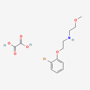 molecular formula C13H18BrNO6 B4886412 N-[2-(2-bromophenoxy)ethyl]-2-methoxyethanamine;oxalic acid 