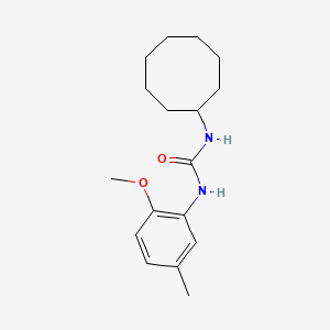 molecular formula C17H26N2O2 B4886591 N-cyclooctyl-N'-(2-methoxy-5-methylphenyl)urea 