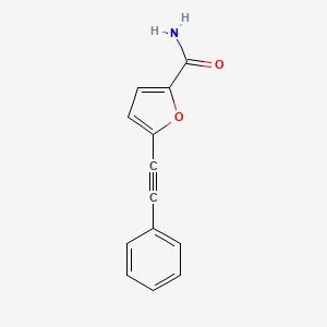 molecular formula C13H9NO2 B4886599 5-(2-phenylethynyl)furan-2-carboxamide CAS No. 130423-86-8