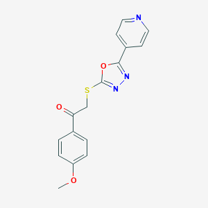 1-(4-Methoxyphenyl)-2-((5-(pyridin-4-yl)-1,3,4-oxadiazol-2-yl)thio)ethanone