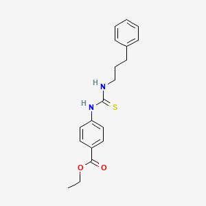 molecular formula C19H22N2O2S B4886814 Ethyl 4-(3-phenylpropylcarbamothioylamino)benzoate 