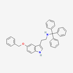molecular formula C36H32N2O B4887024 2-[5-(benzyloxy)-1H-indol-3-yl]-N-tritylethanamine 