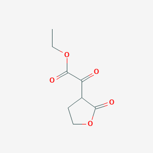 molecular formula C8H10O5 B048871 Oxo-(2-oxo-tetrahydro-furan-3-YL)-acetic acid ethyl ester CAS No. 42564-36-3
