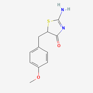 molecular formula C11H12N2O2S B4887348 2-Imino-5-(4-methoxybenzyl)thiazolidin-4-one 