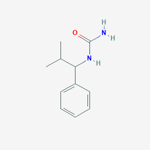 molecular formula C11H16N2O B4887385 (2-methyl-1-phenylpropyl)urea 