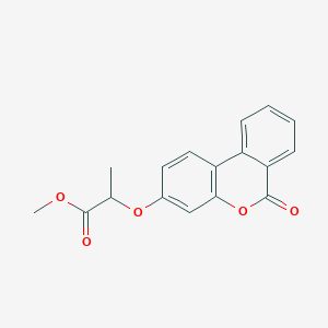 molecular formula C17H14O5 B4887451 methyl 2-[(6-oxo-6H-benzo[c]chromen-3-yl)oxy]propanoate 