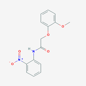 molecular formula C15H14N2O5 B4887753 2-(2-methoxyphenoxy)-N-(2-nitrophenyl)acetamide 