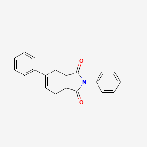 molecular formula C21H19NO2 B4887780 2-(4-Methylphenyl)-5-phenyl-3a,4,7,7a-tetrahydroisoindole-1,3-dione 