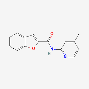molecular formula C15H12N2O2 B4887820 N-(4-methylpyridin-2-yl)-1-benzofuran-2-carboxamide 