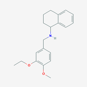 molecular formula C20H25NO2 B4887840 N-(3-ethoxy-4-methoxybenzyl)-1,2,3,4-tetrahydronaphthalen-1-amine 