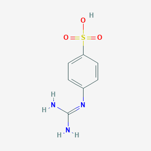 molecular formula C7H9N3O3S B048879 4-(Diaminomethylideneamino)benzenesulfonic acid CAS No. 25156-39-2