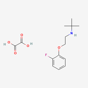 molecular formula C14H20FNO5 B4888238 N-[2-(2-fluorophenoxy)ethyl]-2-methylpropan-2-amine;oxalic acid 