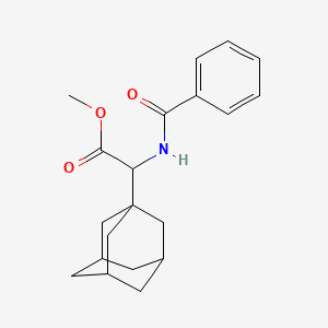 molecular formula C20H25NO3 B4888518 Methyl 2-(adamantan-1-YL)-2-(phenylformamido)acetate 