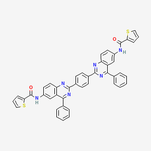 molecular formula C44H28N6O2S2 B4888679 N-[4-phenyl-2-[4-[4-phenyl-6-(thiophene-2-carbonylamino)quinazolin-2-yl]phenyl]quinazolin-6-yl]thiophene-2-carboxamide 