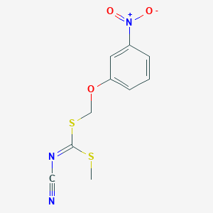 Methyl [(3-nitrophenoxy)methyl]cyanocarbonimidodithioate