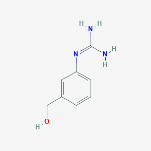 molecular formula C8H11N3O B048890 N-[3-(Hydroxymethyl)phenyl]guanidine CAS No. 437384-34-4