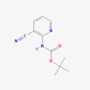 molecular formula C11H13N3O2 B048891 Tert-butyl 3-cyanopyridin-2-ylcarbamate CAS No. 116799-19-0