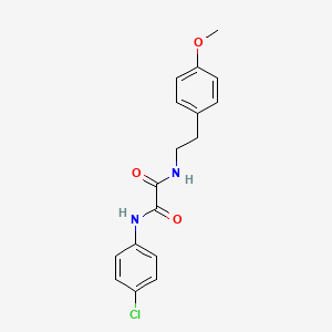 molecular formula C17H17ClN2O3 B4889185 N1-(4-chlorophenyl)-N2-(4-methoxyphenethyl)oxalamide 