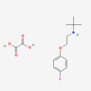 molecular formula C14H20FNO5 B4889395 N-[2-(4-fluorophenoxy)ethyl]-2-methylpropan-2-amine;oxalic acid 