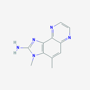 molecular formula C11H11N5 B048895 3H-Imidazo(4,5-f)quinoxalin-2-amine, 3,4-dimethyl- CAS No. 108354-48-9