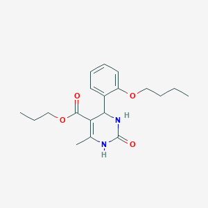 molecular formula C19H26N2O4 B4889800 Propyl 4-(2-butoxyphenyl)-6-methyl-2-oxo-1,2,3,4-tetrahydropyrimidine-5-carboxylate 