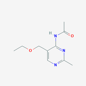 molecular formula C10H15N3O2 B4890153 N-[5-(ethoxymethyl)-2-methylpyrimidin-4-yl]acetamide 
