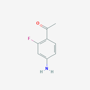 molecular formula C8H8FNO B048902 1-(4-Amino-2-fluorophenyl)ethanone CAS No. 112279-56-8