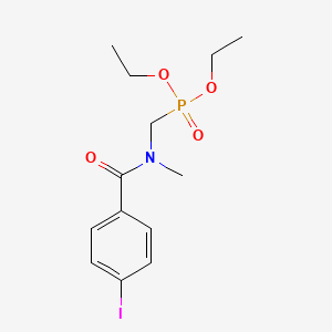 molecular formula C13H19INO4P B4890270 N-(diethoxyphosphorylmethyl)-4-iodo-N-methylbenzamide 