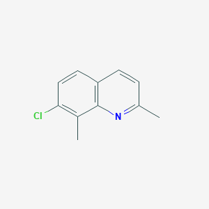 molecular formula C11H10ClN B048905 7-氯-2,8-二甲基喹啉 CAS No. 120370-62-9