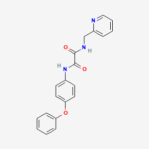 molecular formula C20H17N3O3 B4890649 N'-(4-phenoxyphenyl)-N-(pyridin-2-ylmethyl)oxamide 