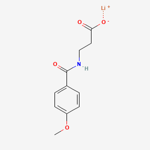 molecular formula C11H12LiNO4 B4890851 lithium;3-[(4-methoxybenzoyl)amino]propanoate 
