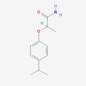molecular formula C12H17NO2 B4890992 2-[4-(Propan-2-yl)phenoxy]propanamide 