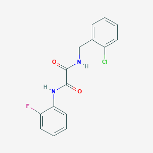 molecular formula C15H12ClFN2O2 B4891074 N'-[(2-CHLOROPHENYL)METHYL]-N-(2-FLUOROPHENYL)ETHANEDIAMIDE 