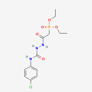 molecular formula C13H19ClN3O5P B4891194 DIETHYL [({[(4-CHLOROPHENYL)CARBAMOYL]AMINO}CARBAMOYL)METHYL]PHOSPHONATE CAS No. 5478-65-9