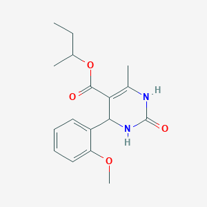 molecular formula C17H22N2O4 B4891485 Butan-2-yl 4-(2-methoxyphenyl)-6-methyl-2-oxo-1,2,3,4-tetrahydropyrimidine-5-carboxylate 