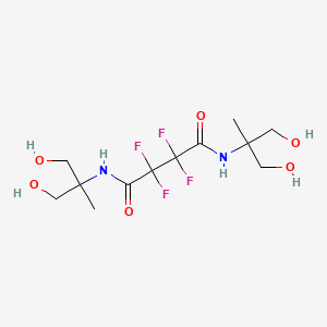 molecular formula C12H20F4N2O6 B4891515 N,N'-bis(1,3-dihydroxy-2-methylpropan-2-yl)-2,2,3,3-tetrafluorobutanediamide 
