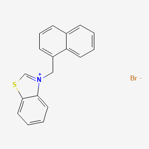molecular formula C18H14BrNS B4891691 Benzothiazolium, 3-(1-naphthalenylmethyl)-, bromide CAS No. 89542-47-2