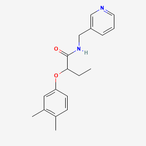 molecular formula C18H22N2O2 B4891850 2-(3,4-dimethylphenoxy)-N-(pyridin-3-ylmethyl)butanamide 