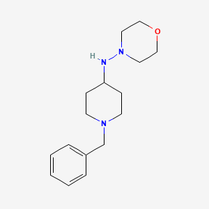 molecular formula C16H25N3O B4891908 N-(1-benzylpiperidin-4-yl)morpholin-4-amine 